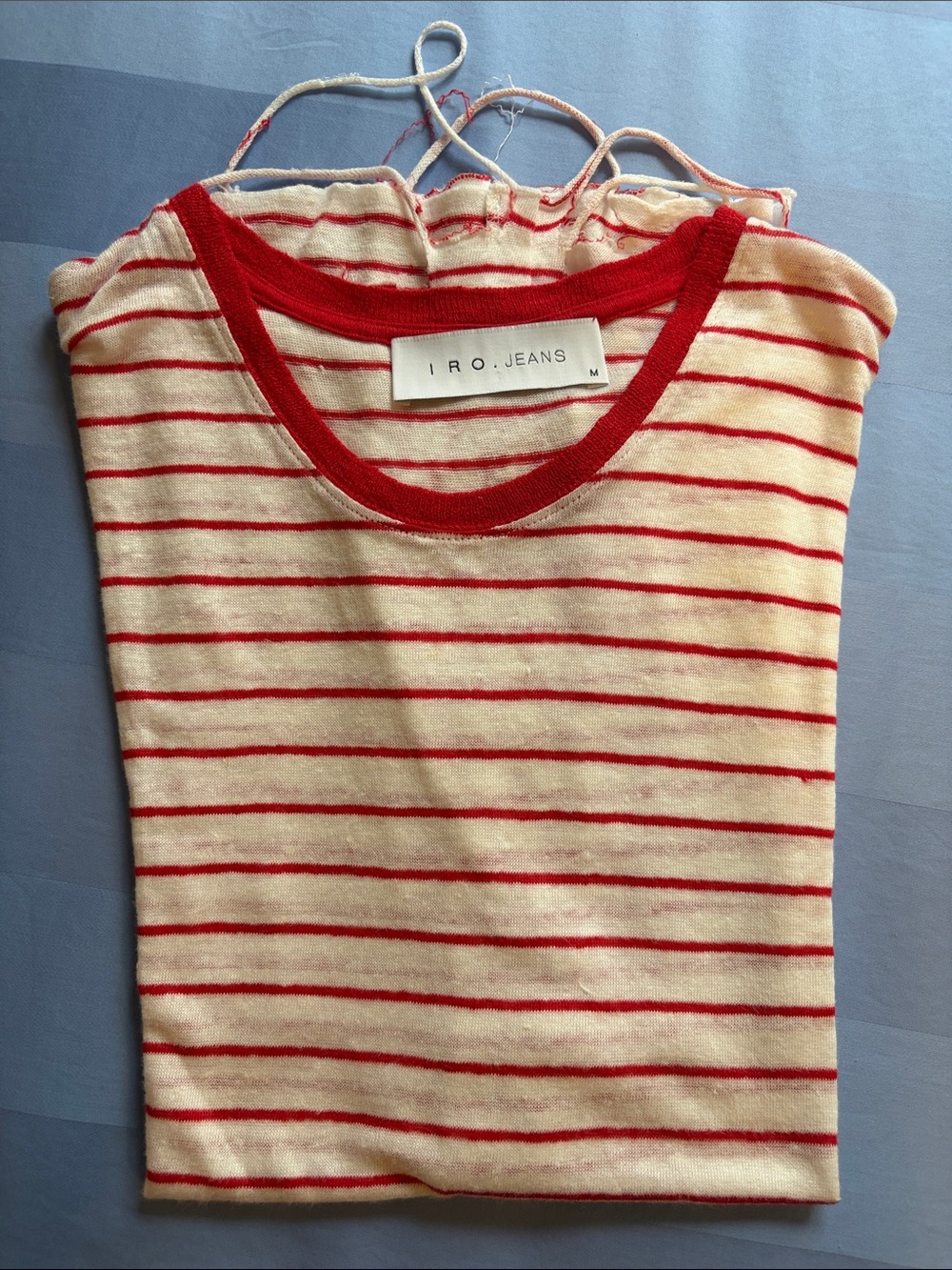 I.R.O. Jeans Conah Red Striped Knit Top
